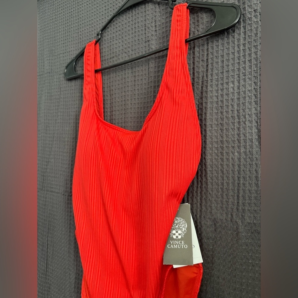 Vince Camuto Red One-Piece Swimsuit - Picture 6 of 7